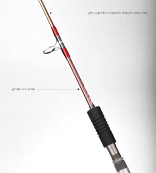 DCR PİRİ REİS TETİKLİ JIG VE CANLI YEM KAMIŞI 185 CM 150-350 BORDO