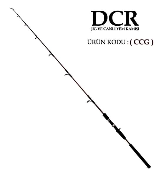DCR HİLAL TETİKLİ JIG VE CANLI YEM KAMIŞI 185 CM 100-300 BORDO