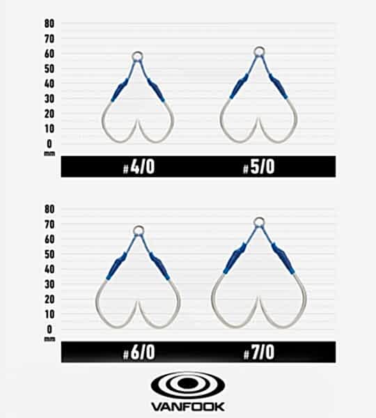 VANFOOK JHS-54 JIGEN HYPER S TWIN ASSIST 2P #7/0
