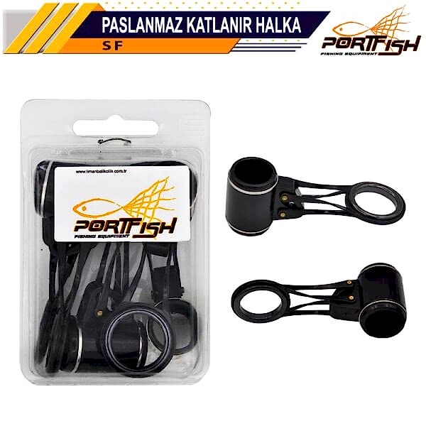 Portfish Paslanmaz Porselen Surf Katlanır Halka 5 Li Pkt
