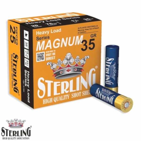 STERLING 20 Cal. Magnum 35 G. No: 6 Av Fişeği