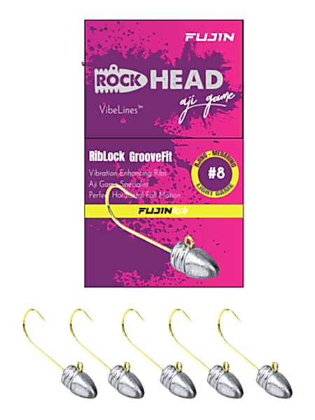 Fujin Rock-Head 8no Aji Game Jighead