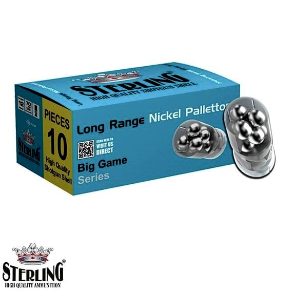 STERLING 12 Cal. Long Range Nikel Şevrotin Fişek