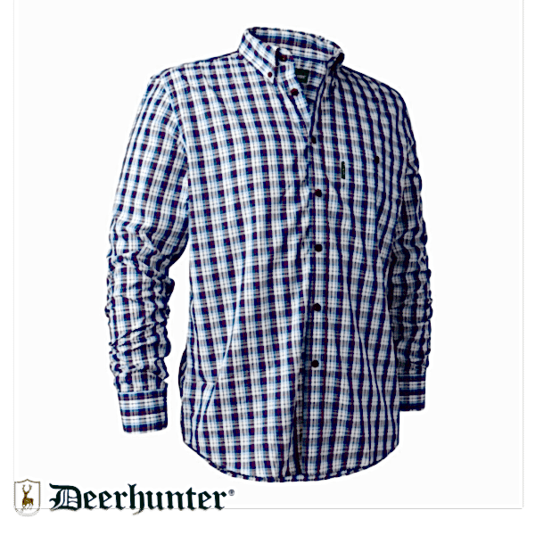 DEERHUNTER Jeff Shirt 78179 Mavi Kareli Gömlek 41