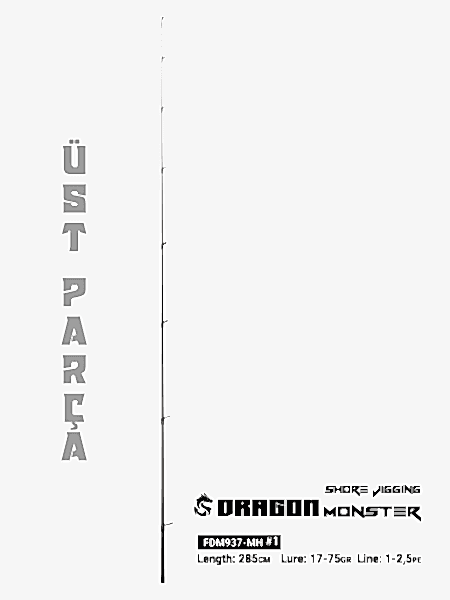 Fujin Dragon Monster 285cm 17-75gr Üst Parça