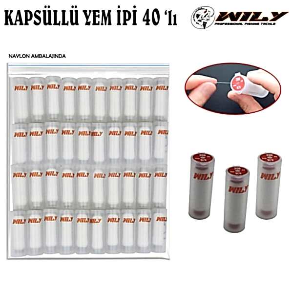 Wily  Kapsüllü Yem İpi 200 mt  40 lı Poşette