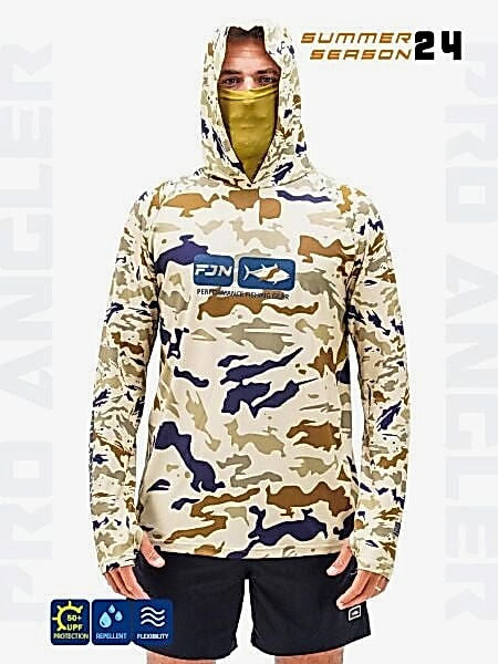 Fujin Pro Angler S24 Buff&Hoodie Natural Camo
