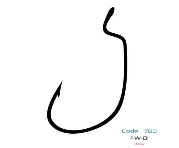 7801 FW-01 #3/0 BLACK NIKEL 5P