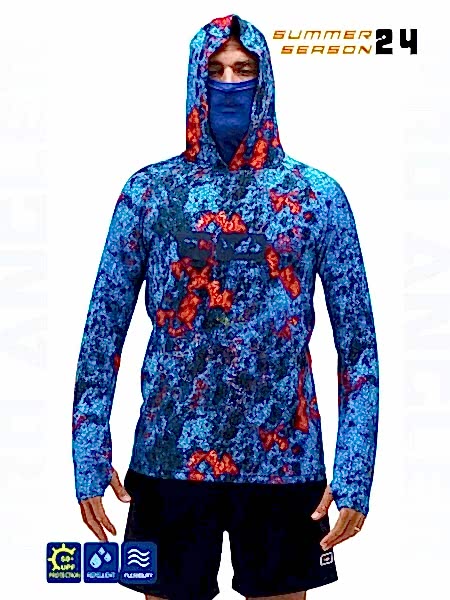 Fujin Pro Angler S24 Buff&Hoodie Red Reef