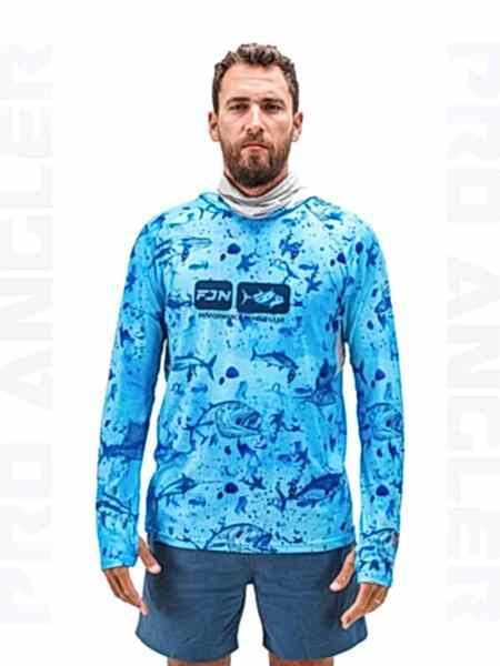 Fujin Pro Angler S24 Buff&Hoodie Blue Fish