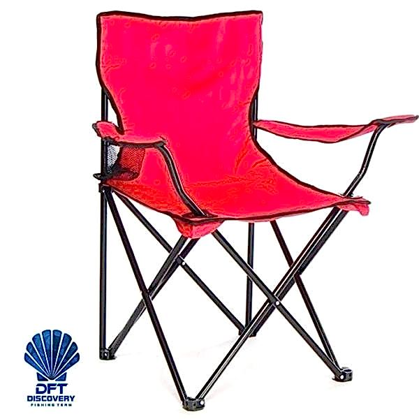 DFT Kollu Katlanır Kamp Sandalyesi Rejisör Kırmızı