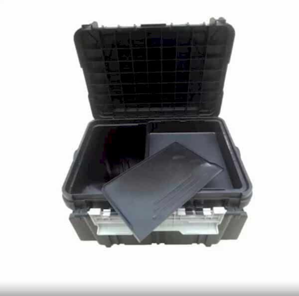 Meiho Bucket Mouth BM-5000 Siyah Takım Kutusu + Hard Belt BM-200 Askı