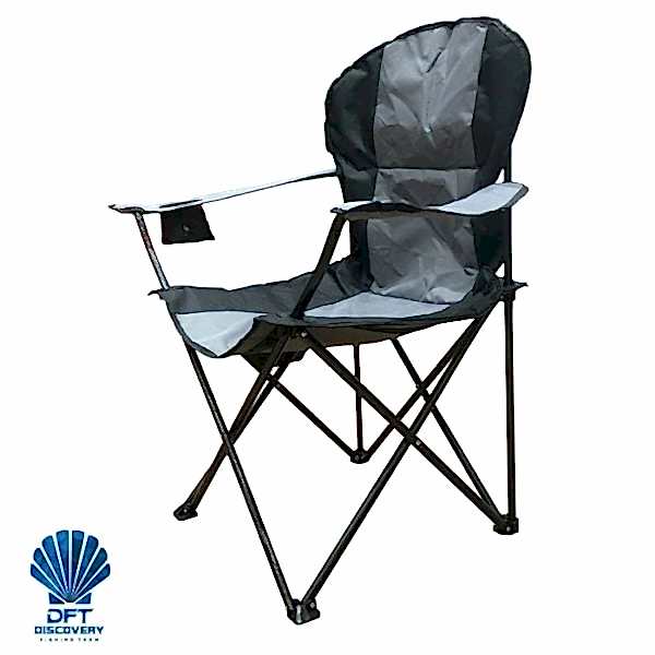 DFT Kollu Katlanır Premium Kamp Sandalyesi - Gri