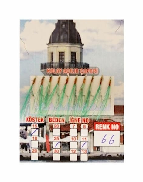 İstavrit Çaparisi UV-GLOW Simli 10 İğneli Kolay Açılan Çapari 0.25mm Beden x 0.15mm Köstek